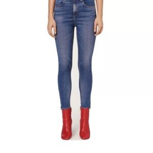 rag & bone O Ring Dive Capri skinny jeans hunter size 23